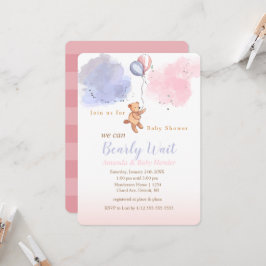 Vi kan bota Nallen Baby Shower Inbjudningar