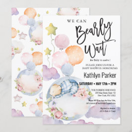 Vi kan bota Nallen Baby Shower Inbjudningar