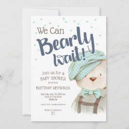 Vi kan bota Nallen Baby Shower Inbjudningar