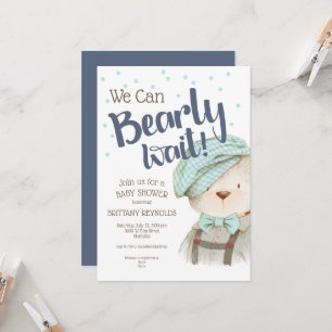 Vi kan bota Nallen Baby Shower Inbjudningar