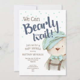 Vi kan bota Nallen Baby Shower Inbjudningar