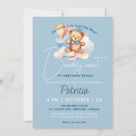 Vi kan bota Nallen Baby Shower Inbjudningar