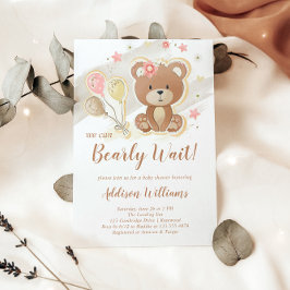 Vi kan bota Nallen Baby Shower Inbjudningar