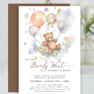 Vi kan bota Nallen Baby Shower Inbjudningar