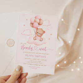 Vi kan bota Nallen Baby Shower Inbjudningar