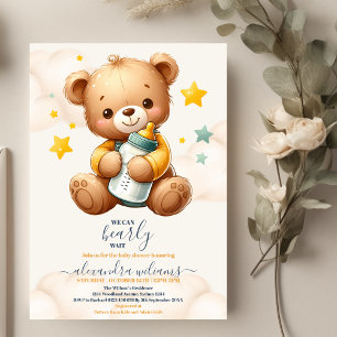 Vi kan bota Nallen Baby Shower Inbjudningar