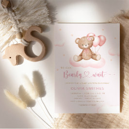 Vi kan bota Nallen Baby Shower Inbjudningar