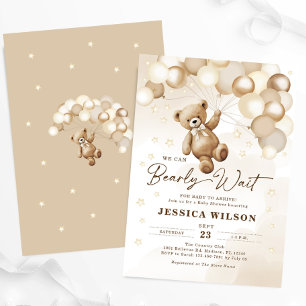 Vi kan bota Nallen Baby Shower Inbjudningar