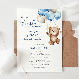 Vi kan bota Nallen Baby Shower Inbjudningar