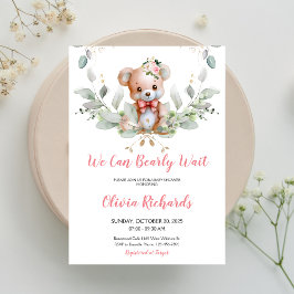 Vi kan bota Nallen Baby Shower Inbjudningar