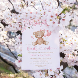 Vi kan bota Nallen Baby Shower Inbjudningar