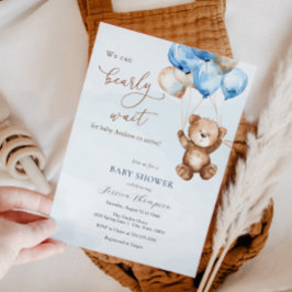 Vi kan bota Nallen Baby Shower Inbjudningar