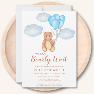 Vi kan bota Nallen Baby Shower Inbjudningar