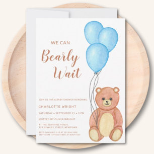 Vi kan bota Nallen Baby Shower Inbjudningar