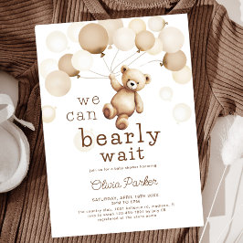 Vi kan bota Nallen Baby Shower Inbjudningar