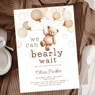 Vi kan bota Nallen Baby Shower Inbjudningar