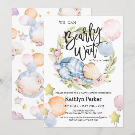 Vi kan bota Nallen Baby Shower Inbjudningar