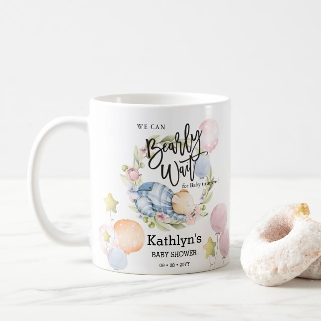 Vi kan bota Nallen Baby Shower Kaffemugg (Med munk)