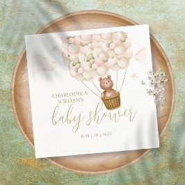 Vi kan bota Nallen Baby Shower Pappersservett