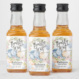 Vi kan bota Nallen Baby Shower Spritflaskor Etikett