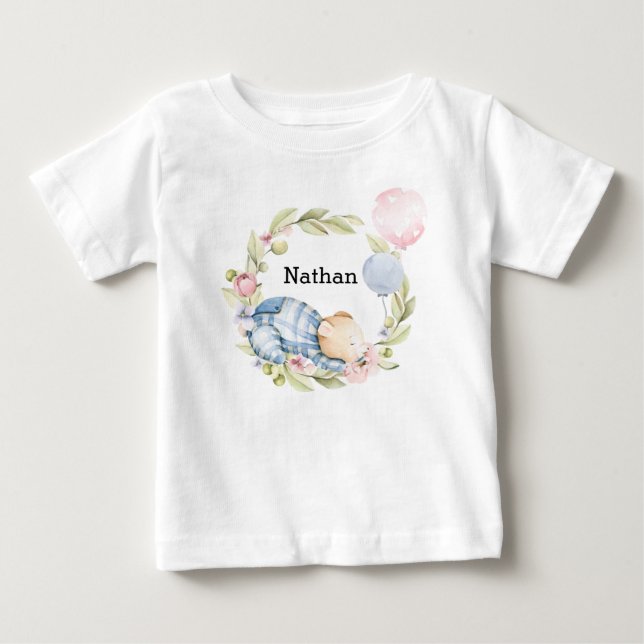 Vi kan bota Nallen Baby Shower T Shirt (Framsida)