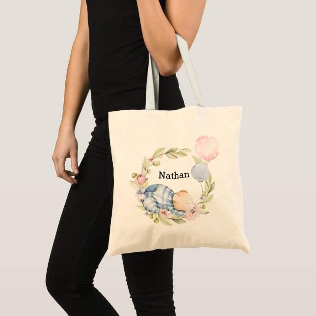 Vi kan bota Nallen Baby Shower Tygkasse (Framsida (produkt))
