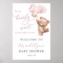 Vi kan bota Nallen Baby Shower Välkommen
