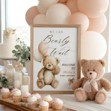 Vi kan bota Nallen Baby Shower Välkommen