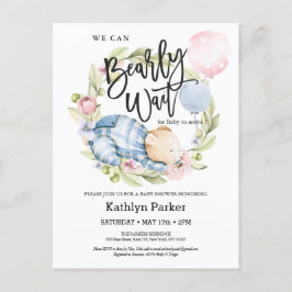 Vi kan bota Nallen Baby Shower Vykort