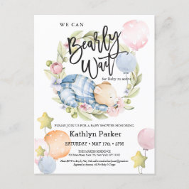 Vi kan bota Nallen Baby Shower Vykort