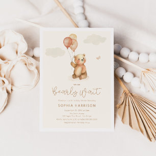 Vi kan bota Neutralten Baby Shower Inbjudningar