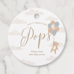 Vi kan bota pojkbabyskusen Vin Botten Gåvor Etiketter
