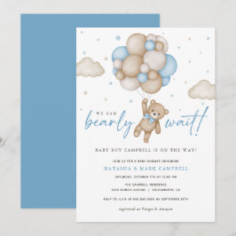 Vi kan bota pojkbabyskuva inbjudningar