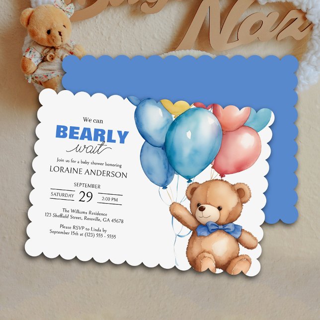 Vi kan bota pojkens blå babyblåshuggarinbjudan inbjudningar (Create cherished memories for years to come with this adorable baby shower invitation.)