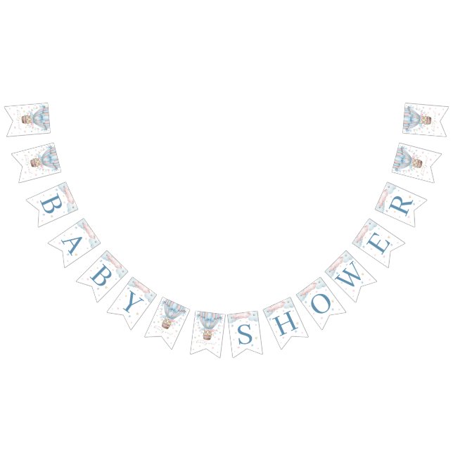 Vi kan bota Twillingarna Baby Shower Vimplar (Alla)