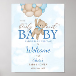 Vi kan bota välkomstsignaturen för Baby Shower Poster