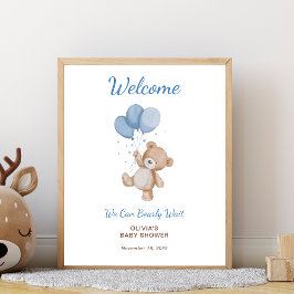Vi kan bota välkomstsignaturen för Baby Shower Poster