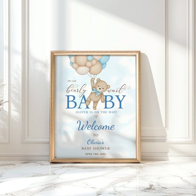 Vi kan bota välkomstsignaturen för Baby Shower Poster (Skapare uppladdad)