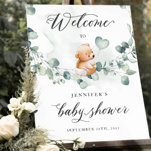 Vi kan bota välkomstsignaturen för Baby Shower Poster
