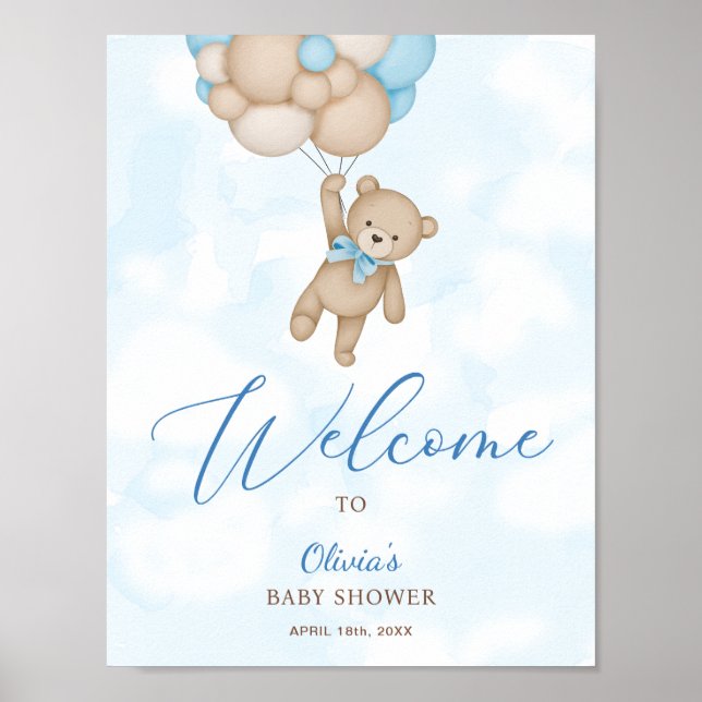 Vi kan bota välkomstsignaturen för Baby Shower Poster (Framsidan)