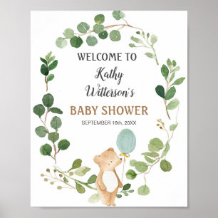 Vi kan bota välkomstsignaturen för Baby Shower Poster