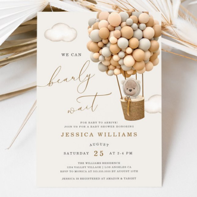 Vi kan bota vänta-babysknappen inbjudningar (Skapare uppladdad)