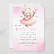 Vi kan bota vänta Nalle Baby Shower