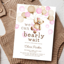 Vi kan bota vänta Nalle Baby Shower