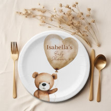 Vi kan bota vänta Nalle Baby Shower Pappert