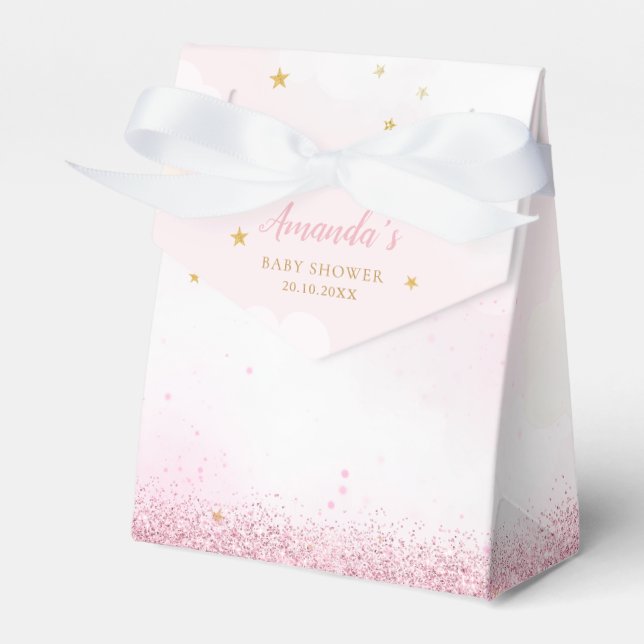 Vi kan bota vänta Nalle Baby Shower Presentaskar (Framsidan Sidan)