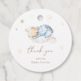 Vi kan bota vänta Nalle på Cloud Baby Shower Gåvor Etiketter
