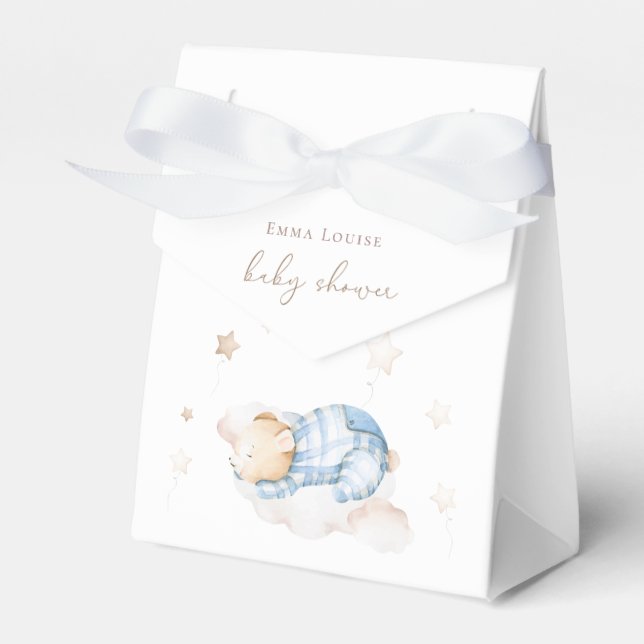 Vi kan bota vänta Nalle på Cloud Baby Shower Presentaskar (Framsidan Sidan)