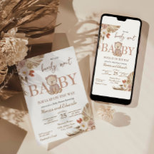 Vi kan bota vänta på babydusch Kön Neutral