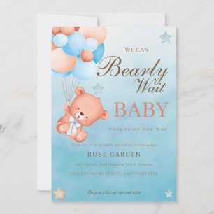 Vi kan bota vänta på babyskor Inbjudan